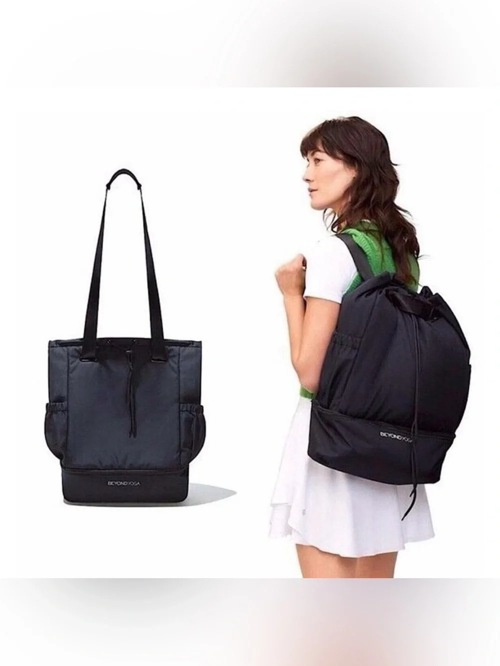 Beyond Yoga convertible gym bag black